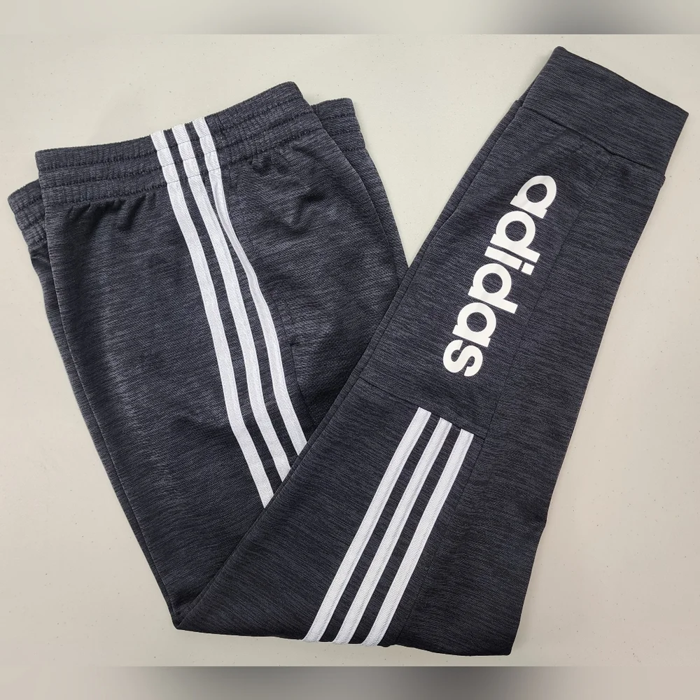 🚨LAST CALL🚨 Adidas Black Athletic Jogger Pants Girl's Extra Large 16 - Picture 1 of 9
